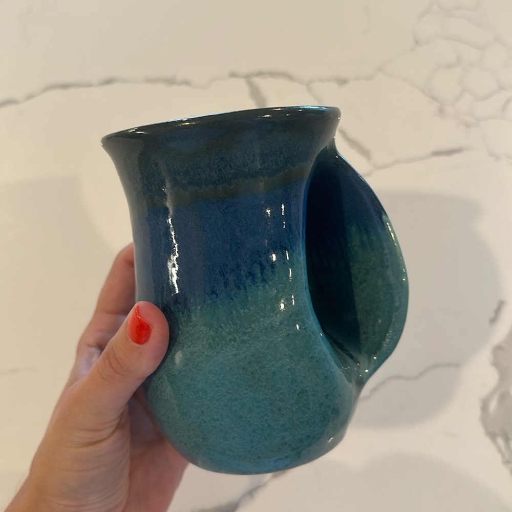 Handmade Handwarmer Stoneware Mug